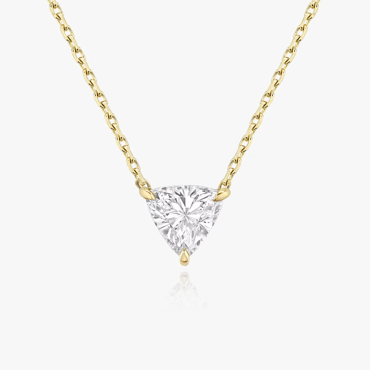 Solitaire- 0.25 CT Trillion Moissanite Necklace