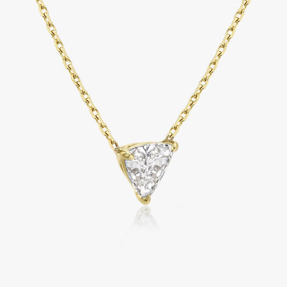 Solitaire- 0.25 CT Trillion Moissanite Necklace