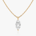 Load image into Gallery viewer, 1.0 CT Marquise Lab-Grown Diamond Solitaire Necklace in Gold
