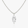 Load image into Gallery viewer, 1.0 CT Marquise Lab-Grown Diamond Solitaire Necklace in Gold
