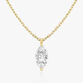 Load image into Gallery viewer, 1.0 CT Marquise Lab-Grown Diamond Solitaire Necklace in Gold
