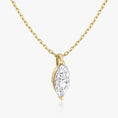 Load image into Gallery viewer, 1.0 CT Marquise Lab-Grown Diamond Solitaire Necklace in Gold
