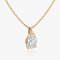 Load image into Gallery viewer, Elegant 1.0 CT Pear-Shaped Lab-Grown Diamond Solitaire Necklace
