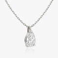 Load image into Gallery viewer, Elegant 1.0 CT Pear-Shaped Lab-Grown Diamond Solitaire Necklace
