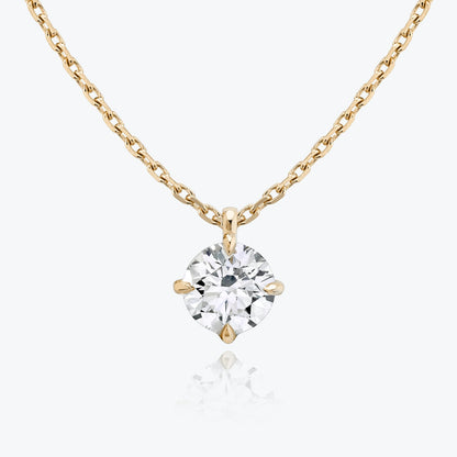 1.0 CT Round Cut Lab-Grown Diamond Solitaire Necklace 7