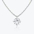 Load image into Gallery viewer, 1.0 CT Round Cut Lab-Grown Diamond Solitaire Necklace
