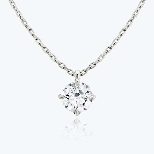 1.0 CT Round Cut Lab-Grown Diamond Solitaire Necklace