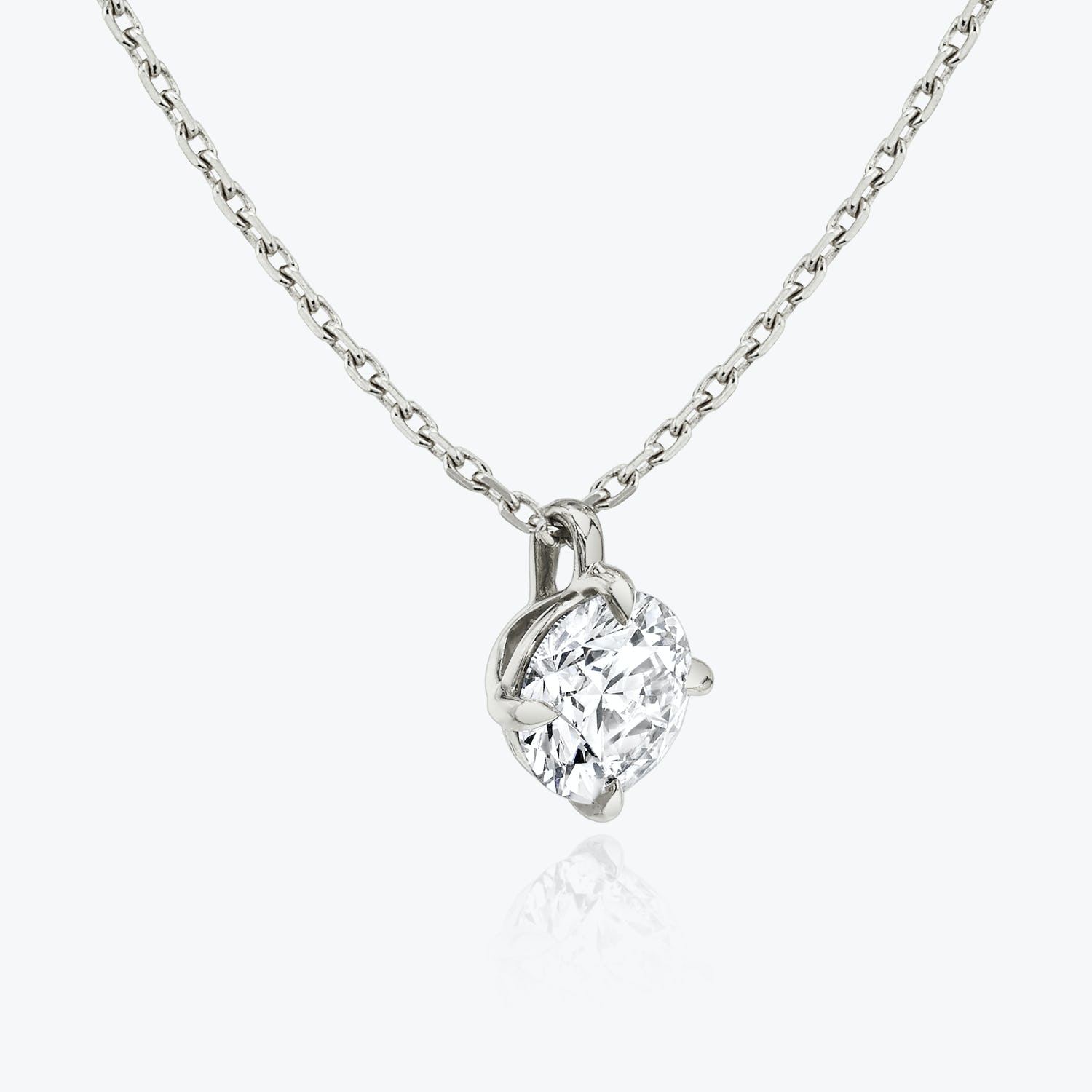 1.0 CT Round Cut Lab-Grown Diamond Solitaire Necklace 2