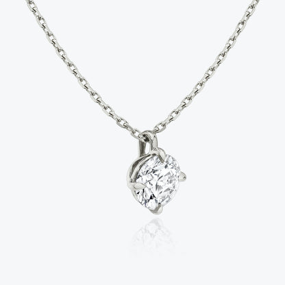 1.0 CT Round Cut Lab-Grown Diamond Solitaire Necklace 2