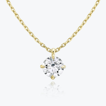 1.0 CT Round Cut Lab-Grown Diamond Solitaire Necklace 4