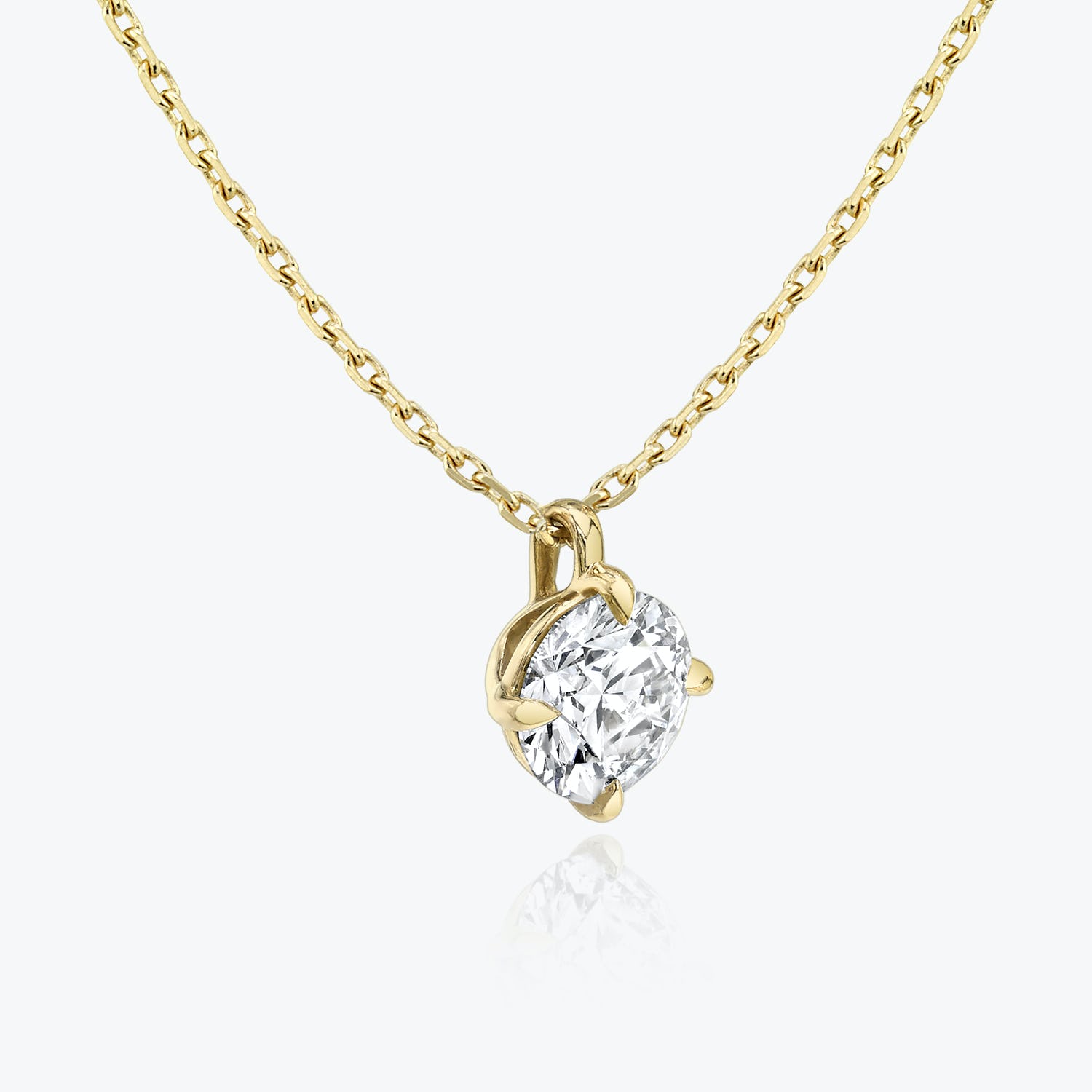 1.0 CT Round Cut Lab-Grown Diamond Solitaire Necklace 5