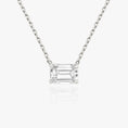 Load image into Gallery viewer, 1.0 CT Emerald Cut Lab-Grown Diamond Necklace in Gold
