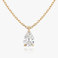 Load image into Gallery viewer, Elegant 1.0 CT Pear-Shaped Lab-Grown Diamond Solitaire Necklace
