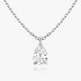 Load image into Gallery viewer, Elegant 1.0 CT Pear-Shaped Lab-Grown Diamond Solitaire Necklace
