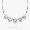 Load image into Gallery viewer, 3.50 TCW Round Lab-Grown Diamond Five Stone Necklace
