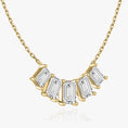 Load image into Gallery viewer, 3.50 TCW Emerald Lab-Grown Diamond Five Stone Necklace
