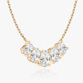 Load image into Gallery viewer, 3.50 TCW Oval Lab-Grown Diamond Five Stone Necklace
