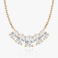 Load image into Gallery viewer, 3.50 TCW Oval Lab-Grown Diamond Five Stone Necklace
