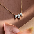 Load image into Gallery viewer, Exquisite 2.0 TCW Pear Cut Lab-Grown Diamond Trio Necklace
