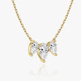 Load image into Gallery viewer, Exquisite 2.0 TCW Pear Cut Lab-Grown Diamond Trio Necklace
