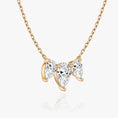 Load image into Gallery viewer, Exquisite 2.0 TCW Pear Cut Lab-Grown Diamond Trio Necklace
