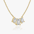 Load image into Gallery viewer, 2.0 TCW Emerald-Cut Lab-Grown Diamond Trio Necklace 6
