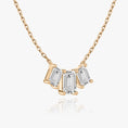 Load image into Gallery viewer, 2.0 TCW Emerald-Cut Lab-Grown Diamond Trio Necklace 8
