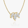 Load image into Gallery viewer, 2.0 TCW Marquise Cut Lab-Grown Diamond Trio Necklace
