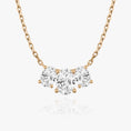 Load image into Gallery viewer, 2.0 TCW Oval Lab-Created Diamond Trio Necklace
