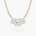 Load image into Gallery viewer, 2.0 TCW Oval Lab-Created Diamond Trio Necklace
