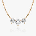 Load image into Gallery viewer, Dazzling 2.0 TCW Round Lab-Grown Diamond Triad Necklace
