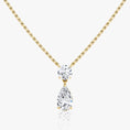 Load image into Gallery viewer, 1.50 TCW Pear & Round Lab-Grown Diamond Elegance Necklace
