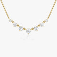 Load image into Gallery viewer, Sparkling 0.25 TCW Round Lab Grown Diamond Seven Stone Necklace
