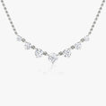 Load image into Gallery viewer, Sparkling 0.25 TCW Round Lab Grown Diamond Seven Stone Necklace
