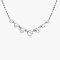 Load image into Gallery viewer, Sparkling 0.25 TCW Round Lab Grown Diamond Seven Stone Necklace
