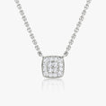 Load image into Gallery viewer, Elegant 0.10 TCW Round Lab-Grown Diamond Cluster Necklace
