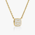 Load image into Gallery viewer, Elegant 0.10 TCW Round Lab-Grown Diamond Cluster Necklace
