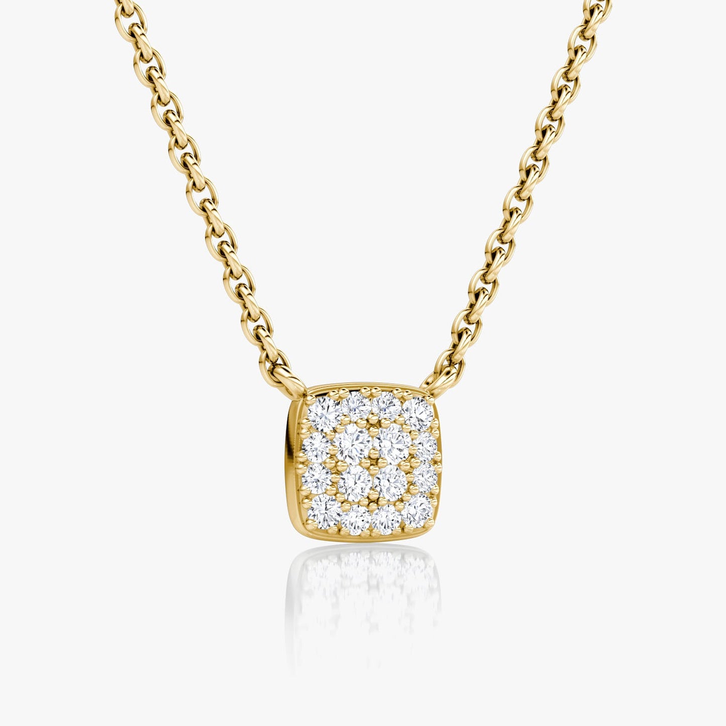 Elegant 0.10 TCW Round Lab-Grown Diamond Cluster Necklace 2