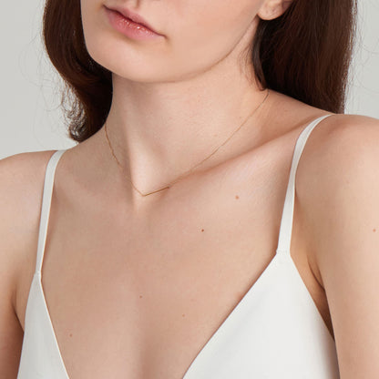 Elegant Gold Bar Necklace 3