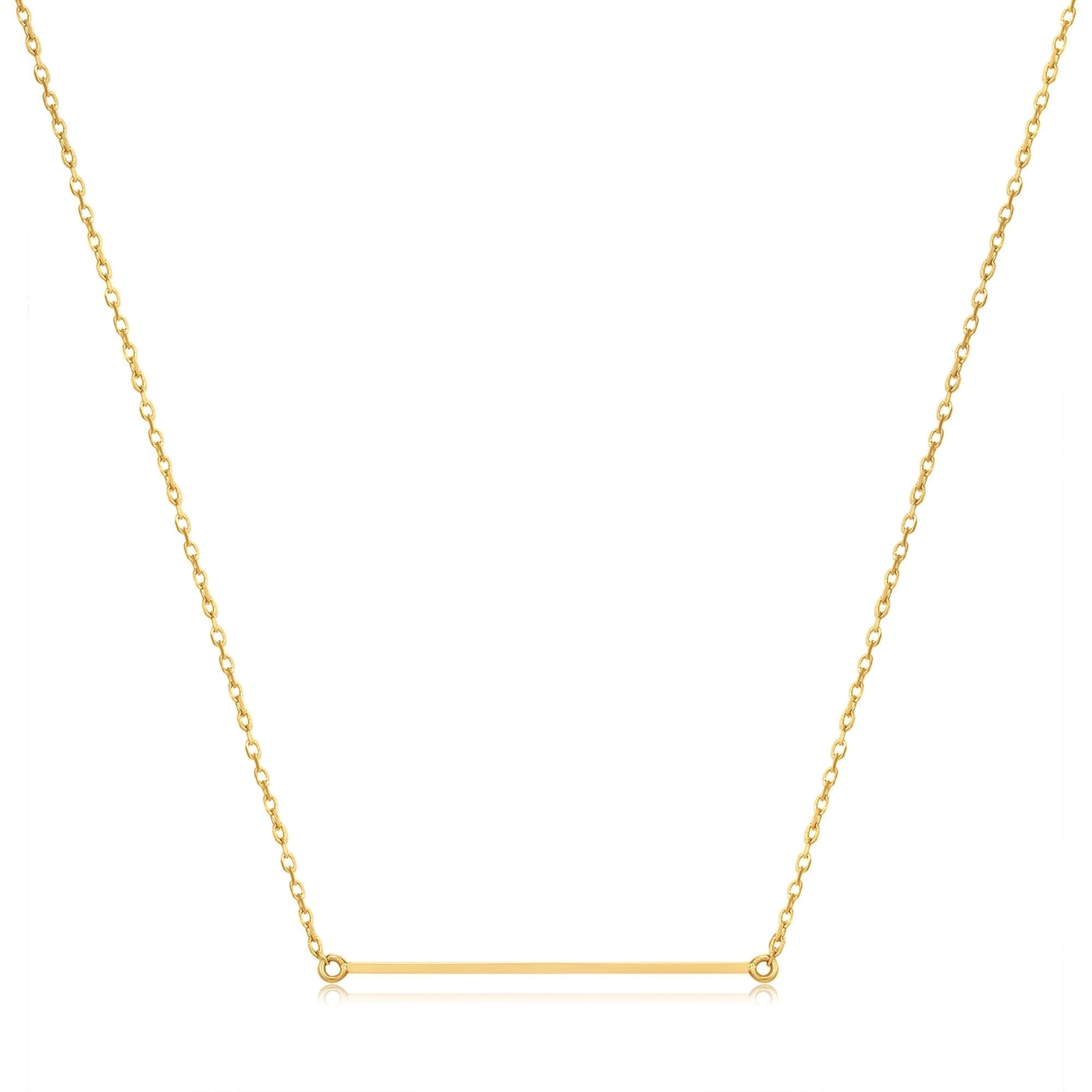 Elegant Gold Bar Necklace