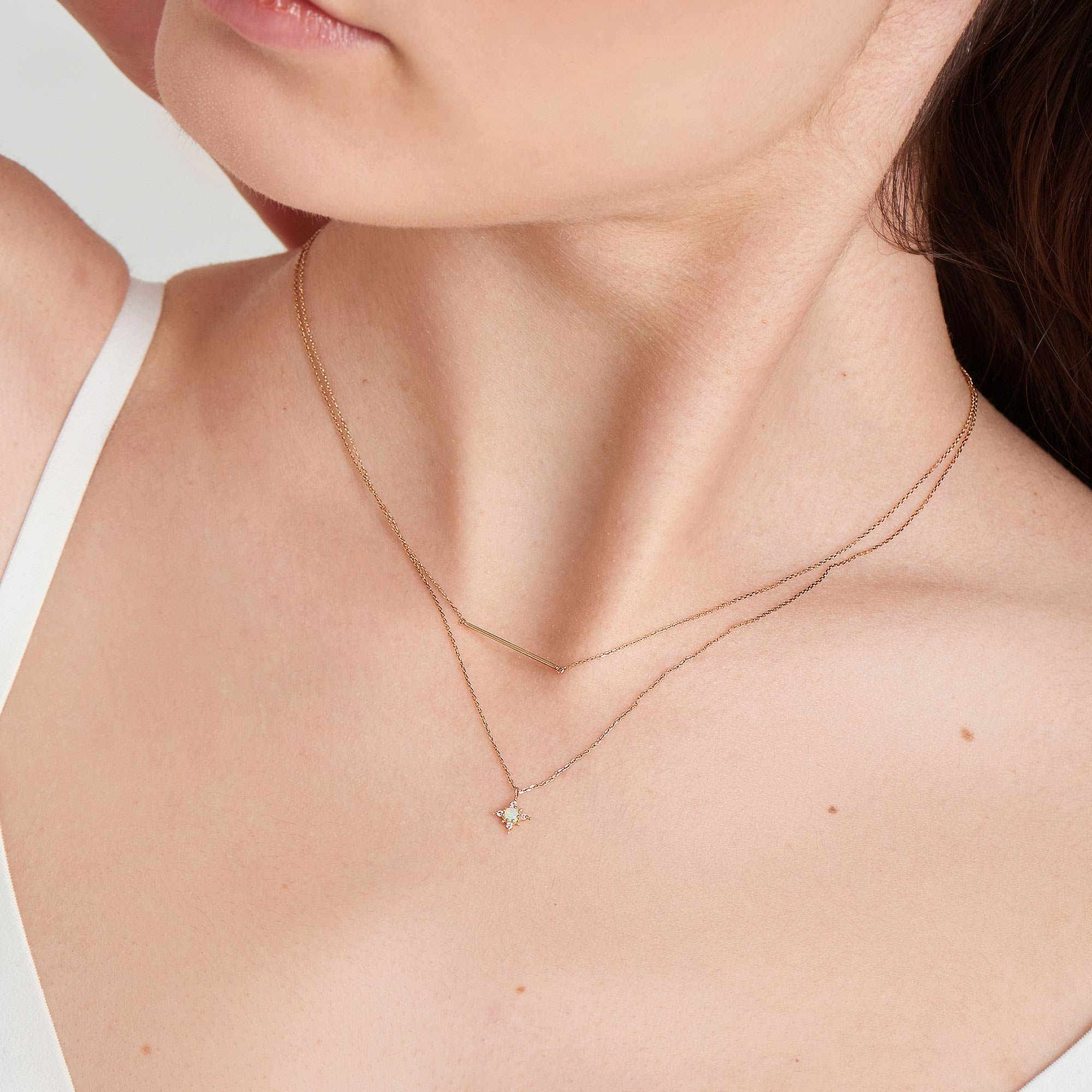 Elegant Gold Bar Necklace