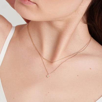Elegant Gold Bar Necklace 5