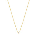 Load image into Gallery viewer, Radiant 0.03 Carat Round Lab-Grown Diamond Gold Bezel Necklace
