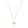 Load image into Gallery viewer, Radiant Sunburst 0.01 TCW Round Lab-Grown Diamond Necklace
