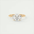 Load image into Gallery viewer, 2.0 CT Oval Lab Grown Diamond  Solitaire East West Engagement Ring
