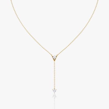 Hanging- 0.50 CT Round Moissanite Necklace