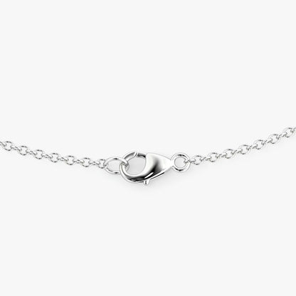 Solitaire Pear Drop- 1.5 CT Round Moissanite Necklace