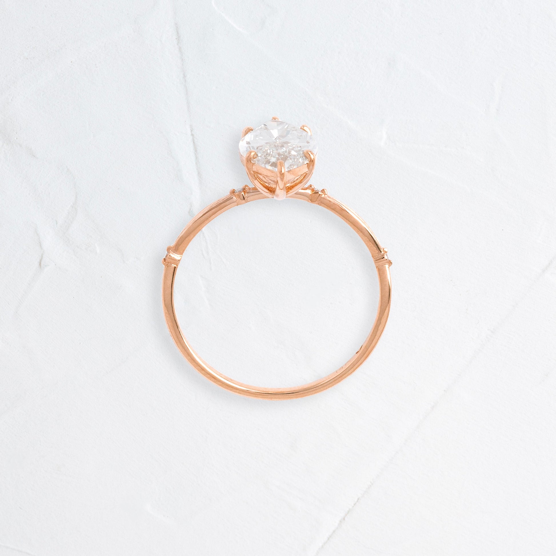 Solitaire-Oval Lab Grown Diamond Engagement Ring