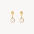 Load image into Gallery viewer, Exquisite 0.05 TCW Pear-Shaped Lab Grown Diamond Drop Earrings
