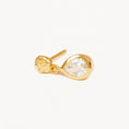 Load image into Gallery viewer, Exquisite 0.05 TCW Pear-Shaped Lab Grown Diamond Drop Earrings
